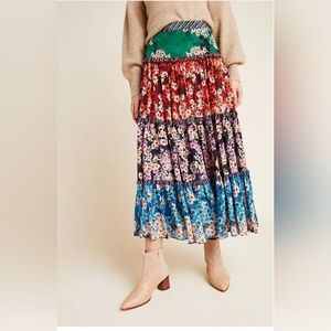 Anthropologie maxi skirt